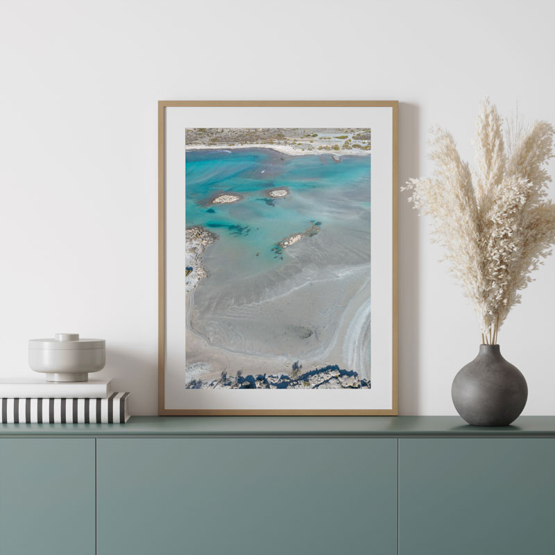 soft green and white minimalist wall frame mockup instagram post