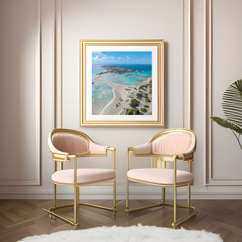 pink beige luxury wall art mockup instagram post 1